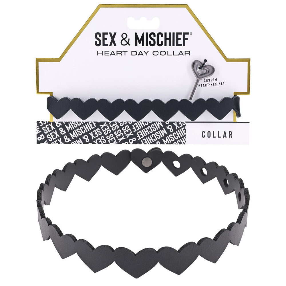 Sex & Mischief Heart Day Collar-(ss09850)