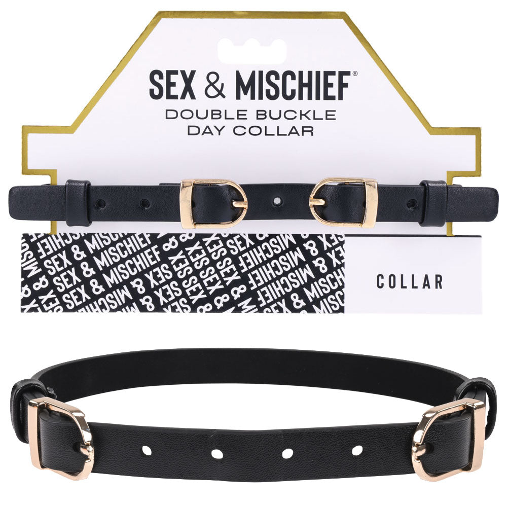 Sex & Mischief Double Buckle Day Collar-(ss09854)