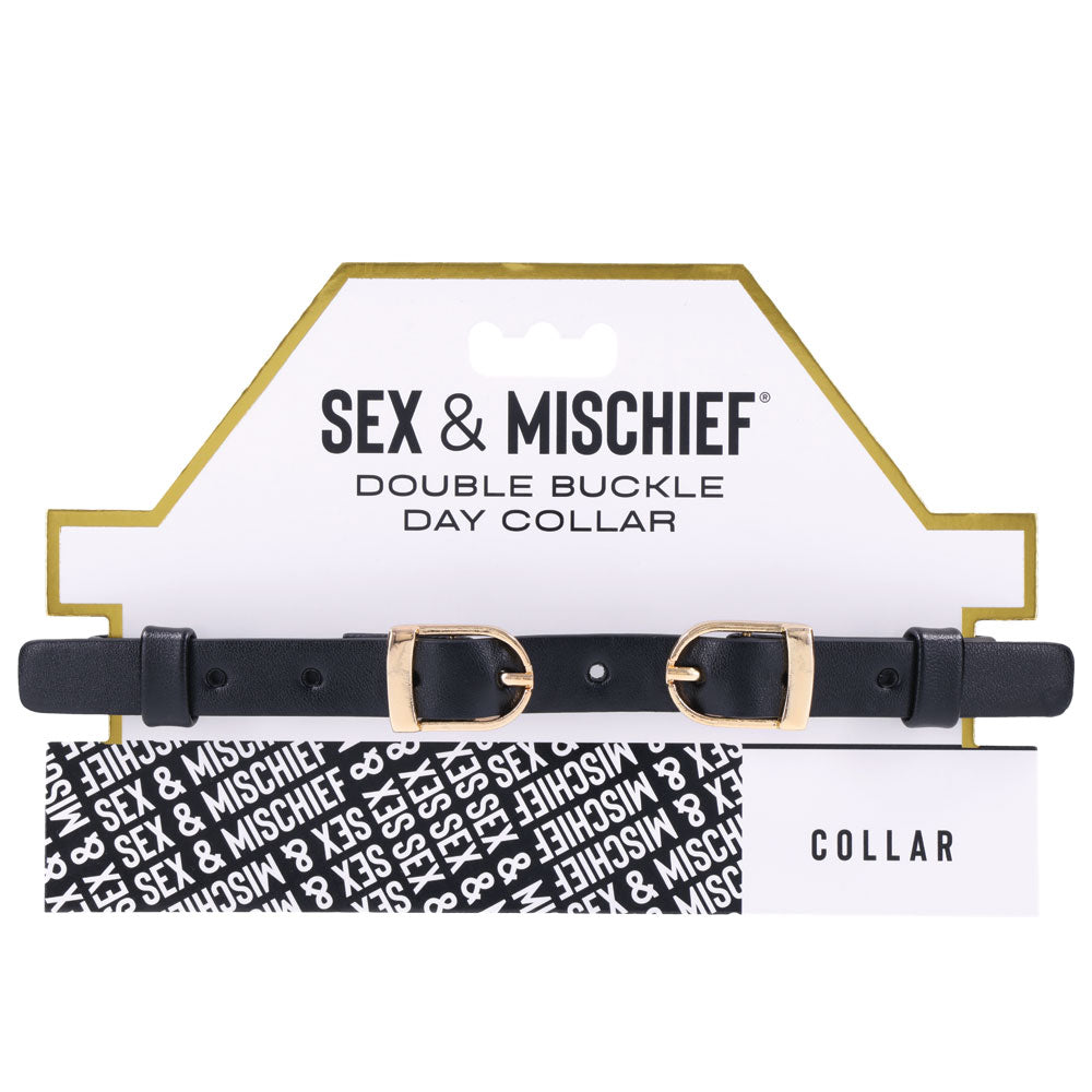 Sex & Mischief Double Buckle Day Collar-(ss09854)