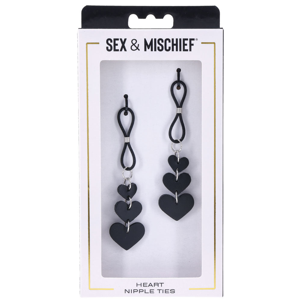Sex & Mischief Heart Nipple Ties-(ss09857)