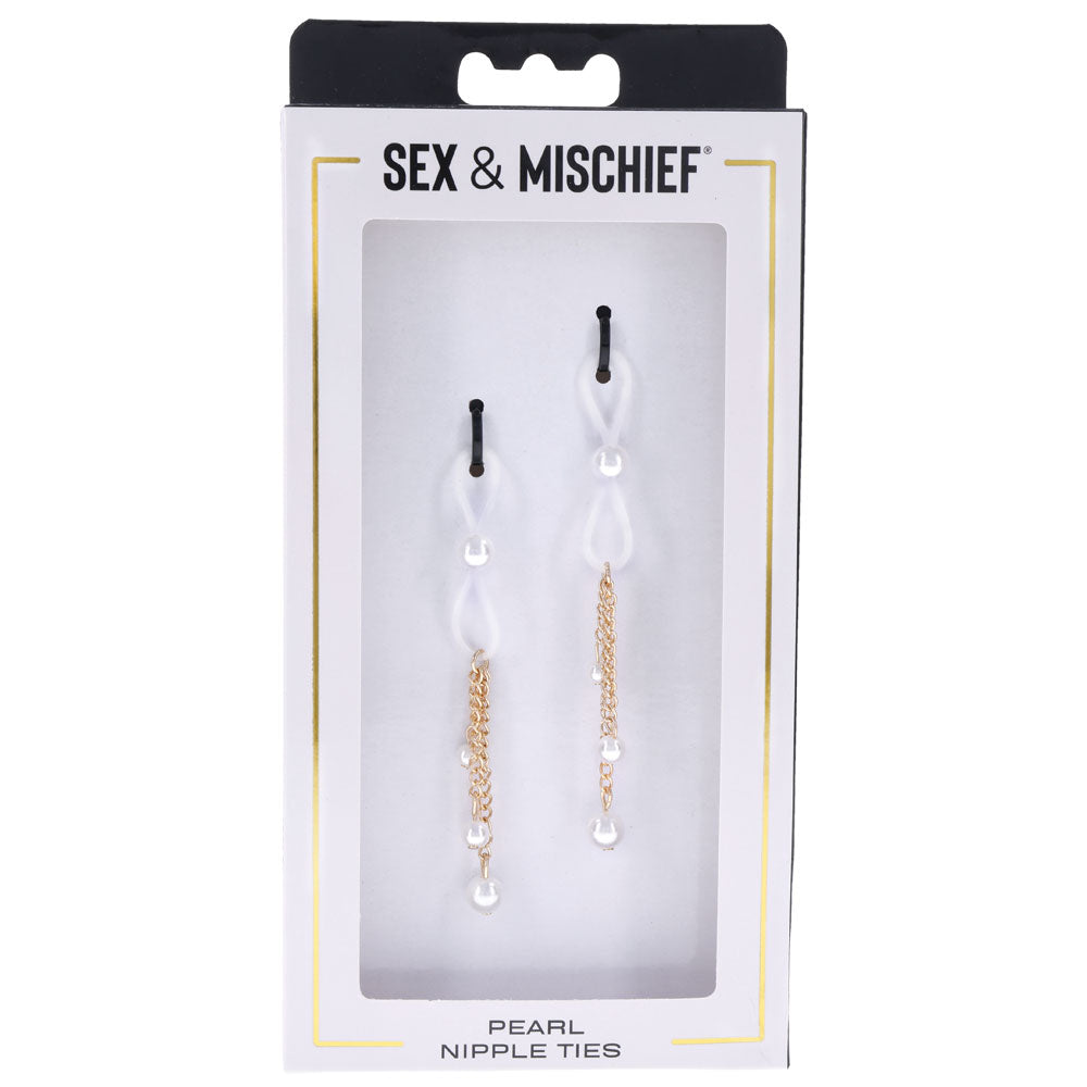 Sex & Mischief Pearl Nipple Ties-(ss09858)