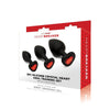 WhipSmart Heartbreaker 3PC Silicone Crystal Heart Anal Training Set-(ws1040)