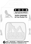 Four Seasons Condoms Collector Tin - 6 Pack